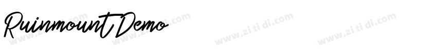 Ruinmount Demo字体转换